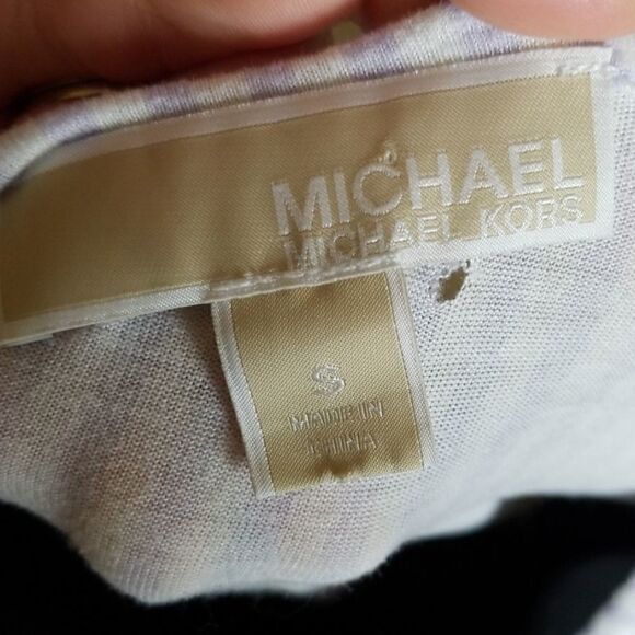 Michael Kors Striped Peplum Top - Picture 8 of 8